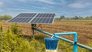 Wells in Spain, Typical Standing Solar Panels